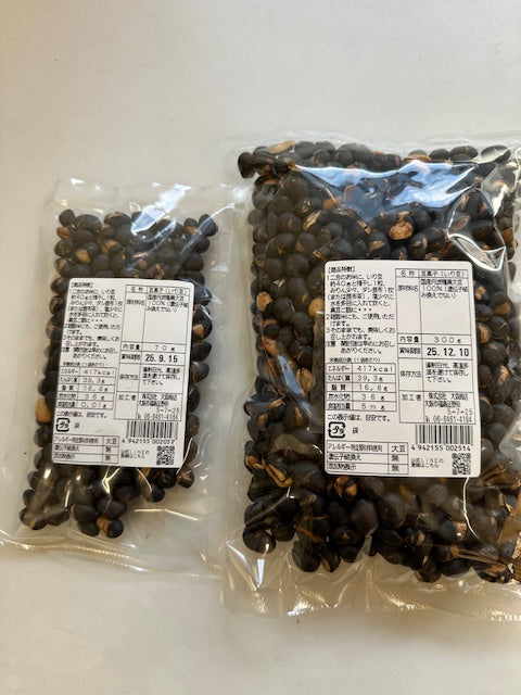 豆菓子 丹波黒豆 いり豆 大袋 300g チャック袋タイプ