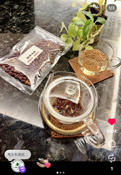 国産　あずき茶　100g (お試し商品)
