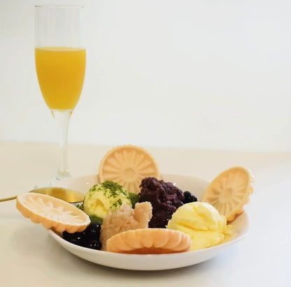 店舗限定販売！！　アイス最中　トッピングプレート